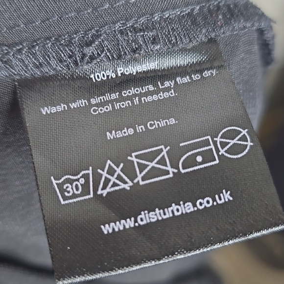 Disturbia Pintuck Rufflw Black Long Sleeve Ruffle- Jumpsuit Size 12 Belt Missing - Picture 13 of 13